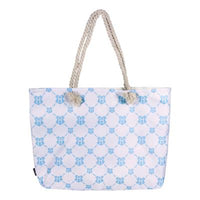 Sac de plage bleu motif poudlard - harry potter