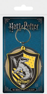 PORTE-CLÉS CAOUTCHOUC POUFSOUFFLE - HARRY POTTER - la boutique du sorcier